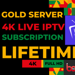 IPTV GOLD Server – 48 Months | 35,000+ Channels | 4K Ultra HD | Reliable & Buffer-Free Streaming